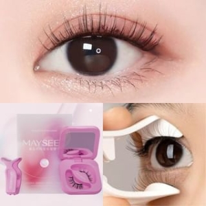 Natural Wispy Magnetic False Eyelashes + Applicator