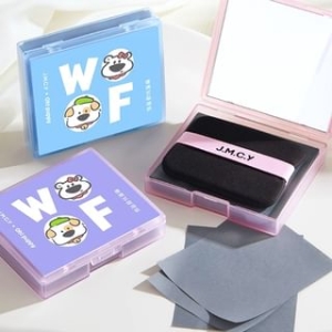 Kochanie - Set:  Blotting Paper + Powder Puff + Case