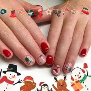 gracienorm - Christmas Cartoon Press On Nail