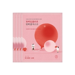 Round Lab - Camellia Deep Collagen Firming Gel Mask - 34g*4ea