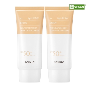 Scinic Enjoy Foundation Skip Tone Up Sun Cream 50g 1+1 Special Set