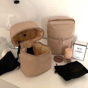 ZenlyHabit - Plain Nylon Mini Makeup Bag