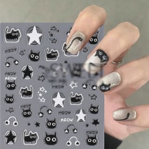 noprina - Cat Nail Art Stickers