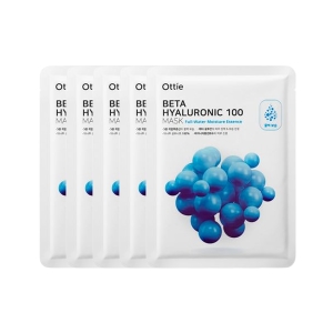 Ottie - Beta Hyaluronic 100 Mask - 25ml*5pcs