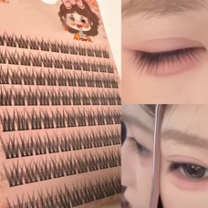 masscaku - Natural Wispy Cluster False Eyelashes