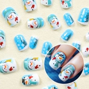 gracienorm - Christmas Snowman Press On Nail