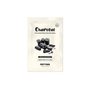 PRETTYSKIN - Total Solution Essential Sheet Mask - Charcoal - 1pc