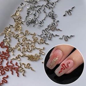 Padoma - Set of 5: Snake Alloy Nail Art Decoration