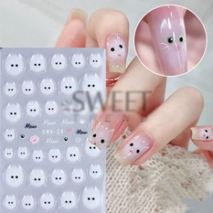 Cat Nail Art Stickers (Various Designs)