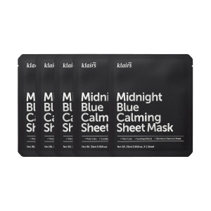 Dear, Klairs - Midnight Blue Calming Sheet Mask - 5pcs