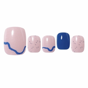 WAKEWAKE Machireal Gel Pedi  Pink Summer Collection #06 Velvet Ocean