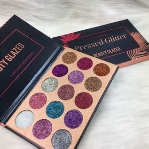 15-Color Pressed Glitter Eyeshadow Palette