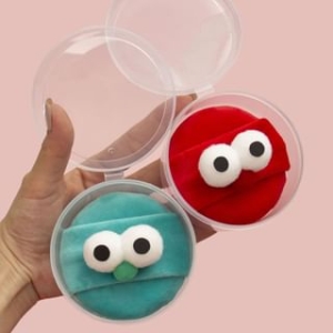 Stapi - Cartoon Eye / Elastic Strap Powder Puff