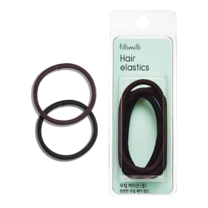 Fillimilli Hair Elastics (M) Black/Brown 4P