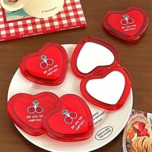 Bohod - Heart Cherry Portable Mirror