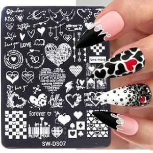 Nail Art Stainless Steel Stencil