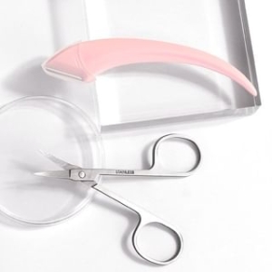 Beauty Artisan - Stainless Steel Eyebrow Scissors / Razor / Blotting Paper / Set