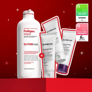 Dr.forhair Folligen Silk Shampoo 750mL Special Set (+Heritage Shampoo 70ml x 2P + Heritage Treatment 70ml x 1P)