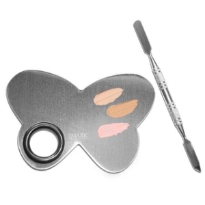 IMAGIC - Butterfly Stainless Steel Makeup Mixing Palette