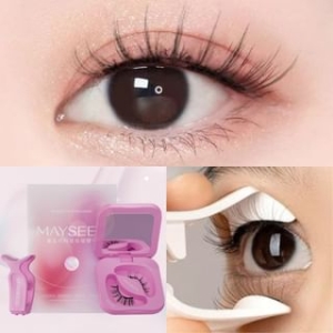 Doll Eye Wispy Magnetic False Eyelashes + Applicator