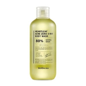 WellDerma Heartleaf Acne Zero 3-in-1 Body Wash 250ml