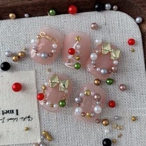 Padoma - Star Bead Faux Pearl Nail Art Decoration