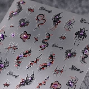 dainlili - Halloween Centipede Nail Art Stickers