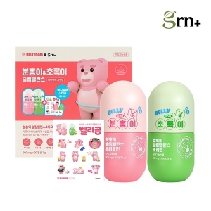 grn+ Belly Gom Collaboration Slim Balance Pink 90 Tablets + Green 60 Tablets (Mini Case + Stickers)(30-day supply)