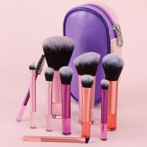 Coolkiss - Set of 10: Makeup Brush with Bag