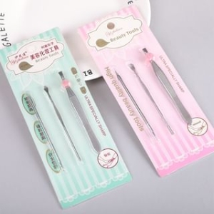 magrinta - Set:  Stainless Steel Tweezers + Blackhead Remover + Earpick