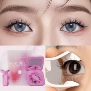 Natural Crisscross Magnetic False Eyelashes + Applicator