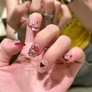 eovda - Heart Bow Press On Nail