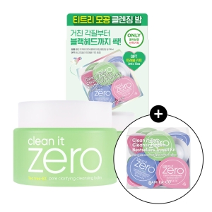 BANILA CO Clean It Zero Pore Clarifying Cleansing Balm 100ml Set (+Travel Kit 3ml*12ea)