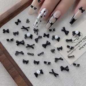 Padoma - Bow Resin Nail Art Decoration / Set