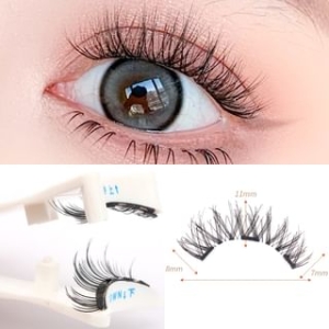 Volume Crisscross Magnetic False Eyelashes + Applicator