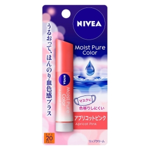 NIVEA Japan - Moist Pure Color Lip Apricot Pink - 3.5g