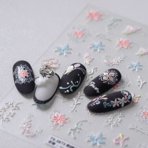 dainlili - Bohemia Floral Nail Art Stickers