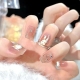 Rabbit Faux Nail Tips - Pink - L