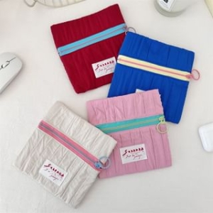 Bitabis - Lettering Applique Fabric Makeup Bag