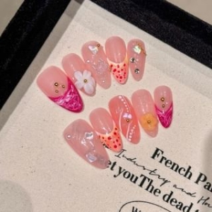 eovda - Floral Print Press On Nail