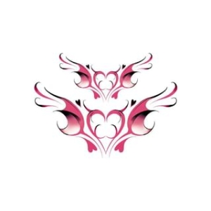 METZ - Wings Heart Waterproof Temporary Tattoo