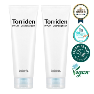 Torriden Dive In Low Molecular Hyaluronic Acid Cleansing Foam 150mL Double Set (150mL+150mL)