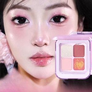 GELLA'S - 4 Colors Chameleon Eyeshadow Palette - Heartbeat Signal - 6g