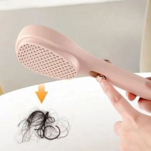 Buttermilk - Telescopic Self Cleaning Anti-Static Hair Brush