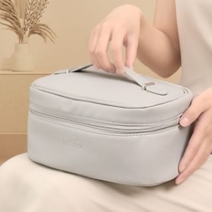 MSQ - Plain Faux Leather Makeup Bag