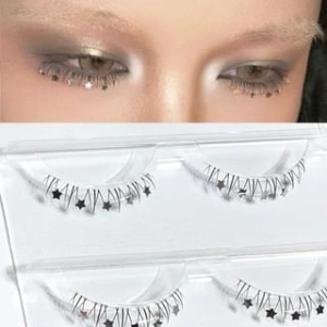 Nreain - Star / Rhinestone Bottom False Eyelashes