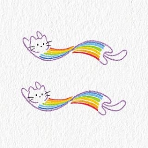 TATOOL - Rainbow Cat Waterproof Temporary Tattoo